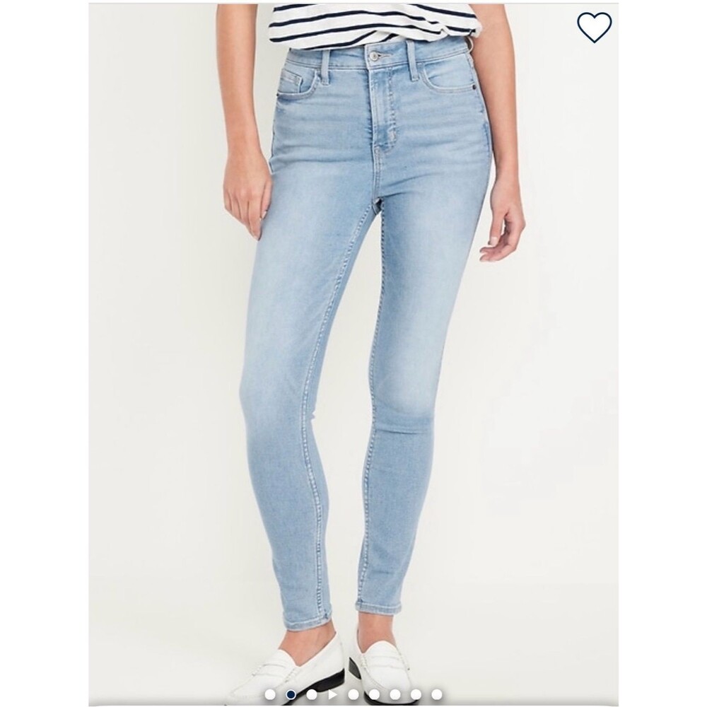 Old Navy Light Blue High-Rise Skinny Jeans